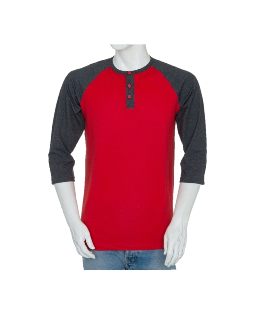 Men's Long Sleeve Baseball T-Shirt Jersey Raglan Two-Tone Active Tee 