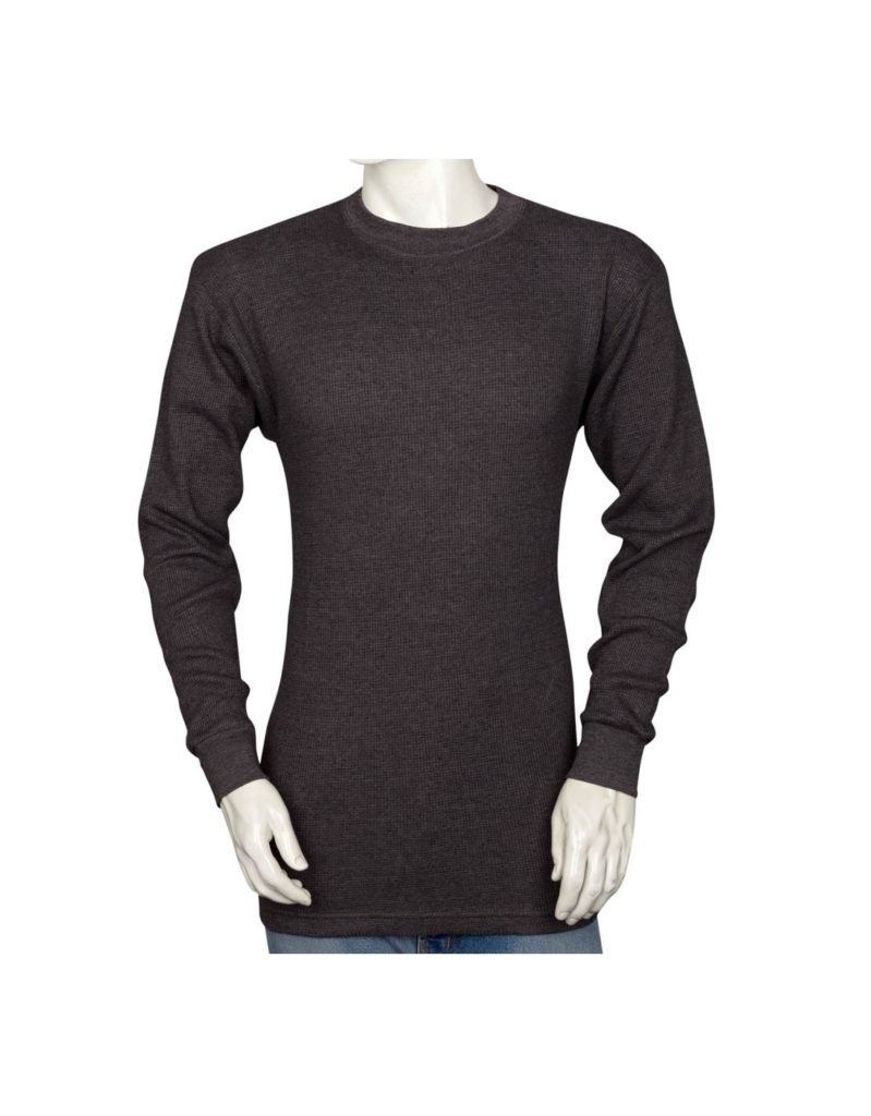 Styllion Men's Thermal Henley Shirt - Big and Tall - Heavy Weight - THLS