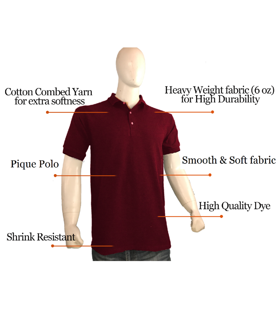 Styllion Big and Tall - Men's Pique Polo Shirts - Short Sleeve